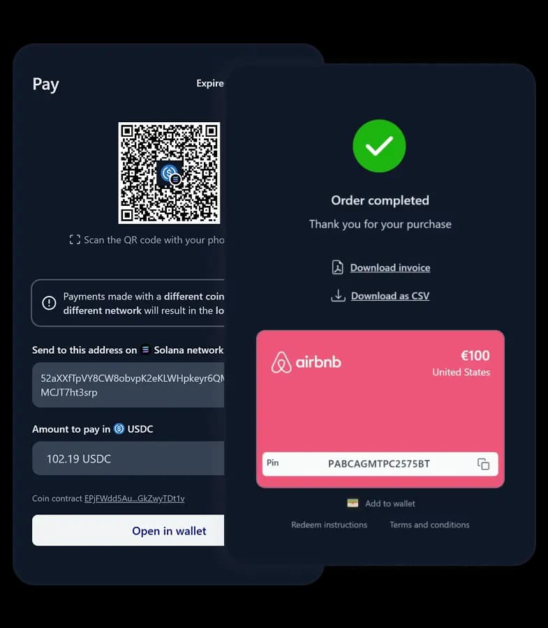 Pay and get your code instantly