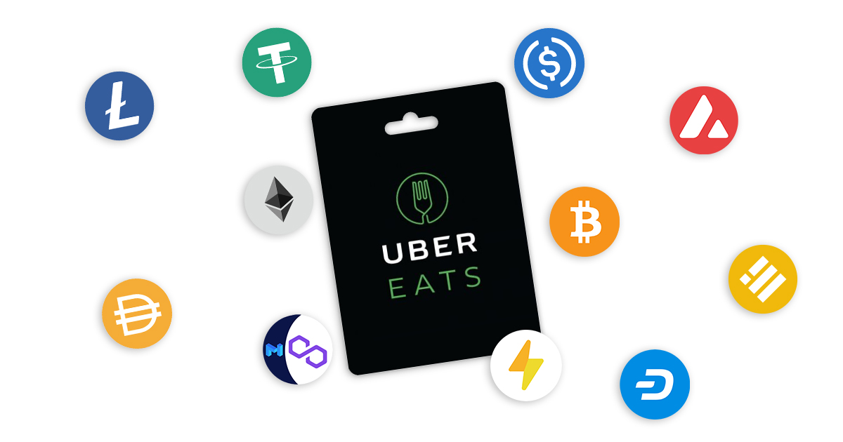 Buy Uber Gift Cards with Bitcoin and Cryptocurrency