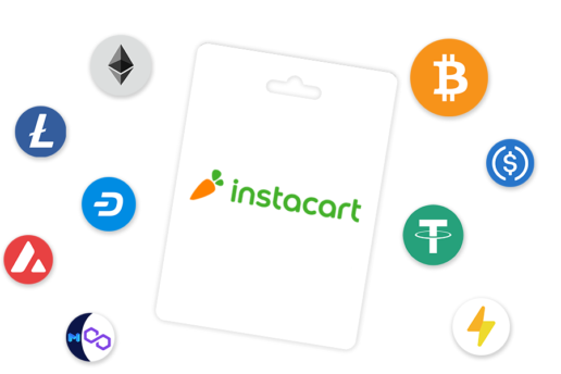 How to Buy Instacart Gift Card with Bitcoin, Ethereum, and other Cryptocurrencies